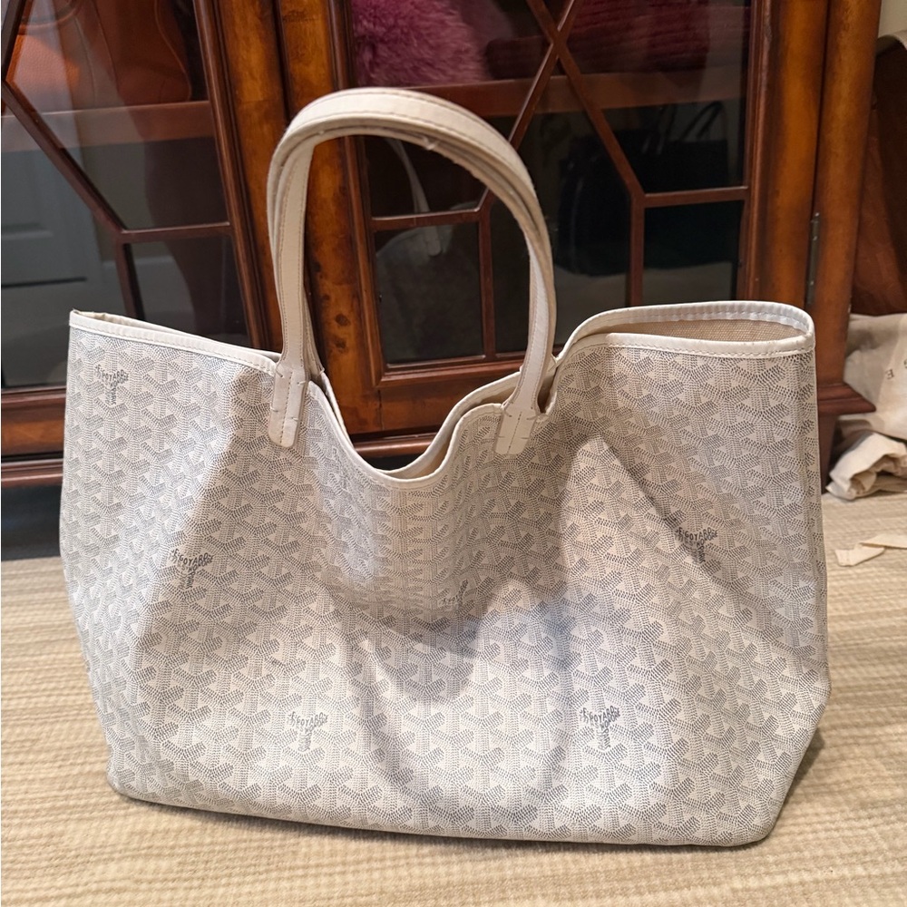 White Patterned Tote Bag - Designer Style